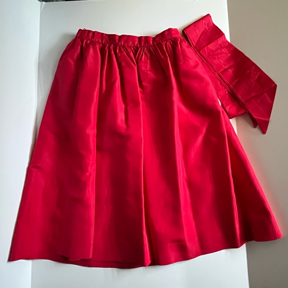Red Taffeta Skirt - Size S - Picture 4 of 4